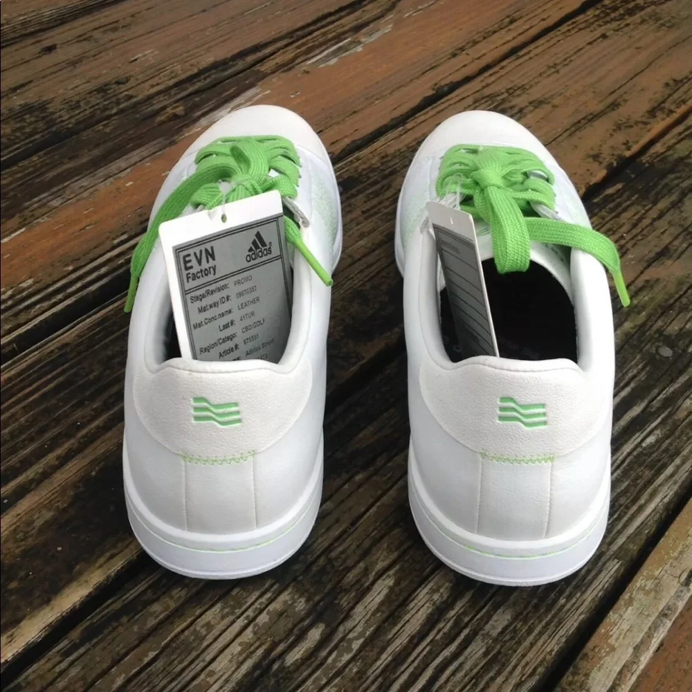 Adidas Street Sample Golf Shoes Sneakers Mens 11 EUR 45.5 Shoes Green White RARE